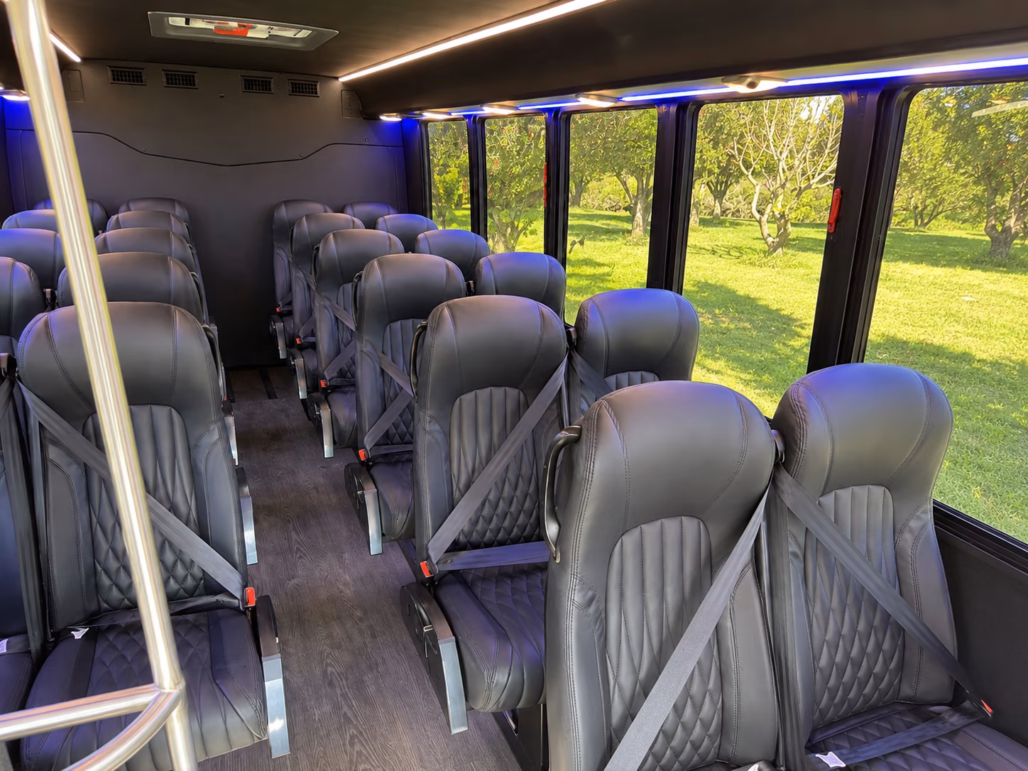 boynton beach 15 passenger minibus interior