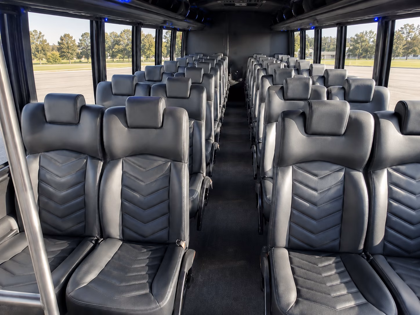 boynton beach 20 passenger minibus inside