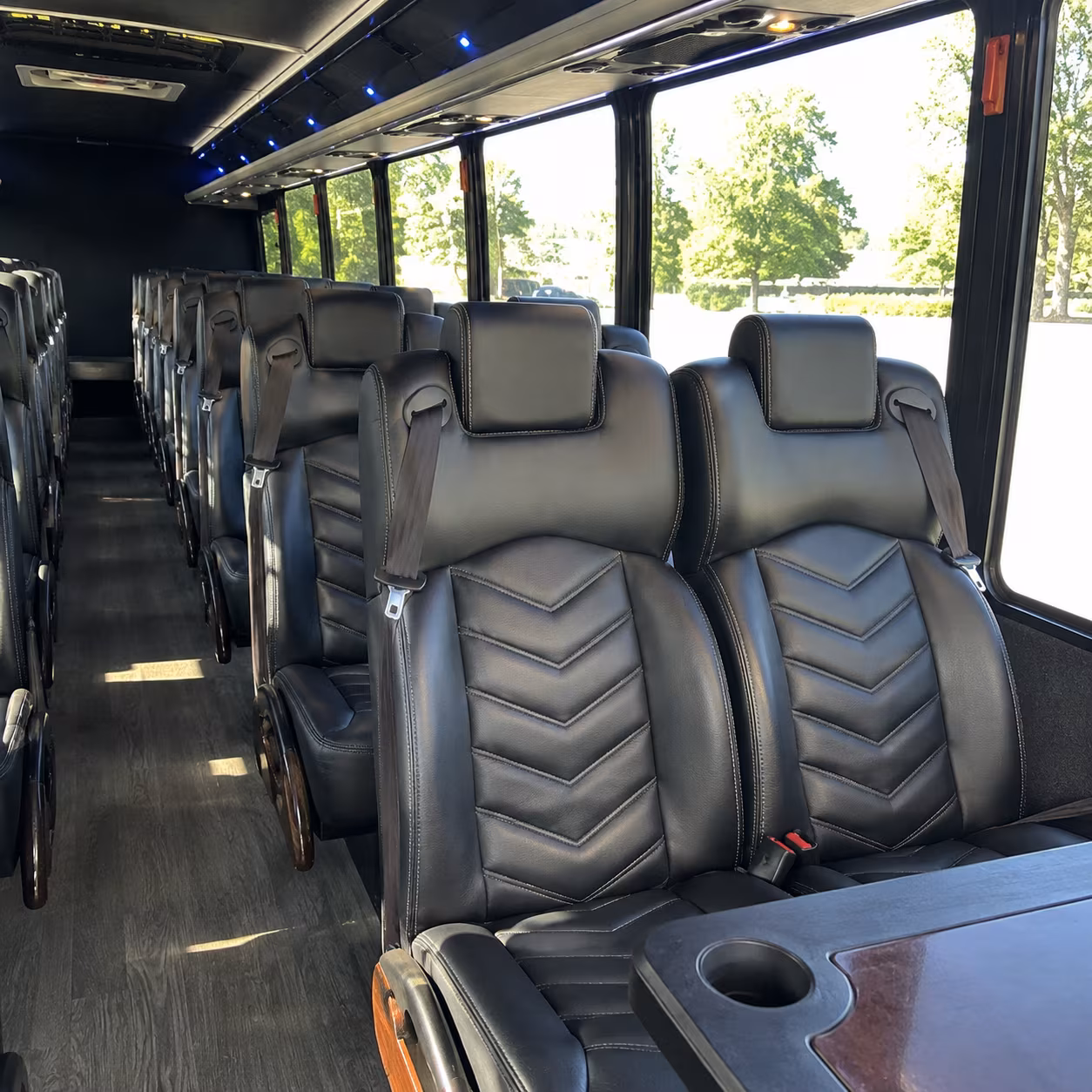 boynton beach 25 passenger minibus interior