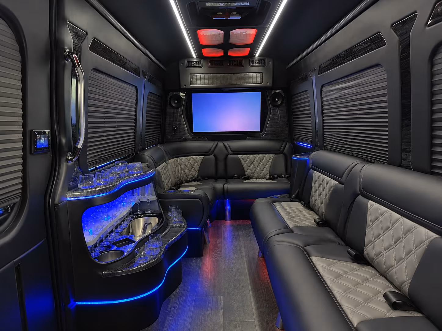 boynton beach 30 passenger party bus interior