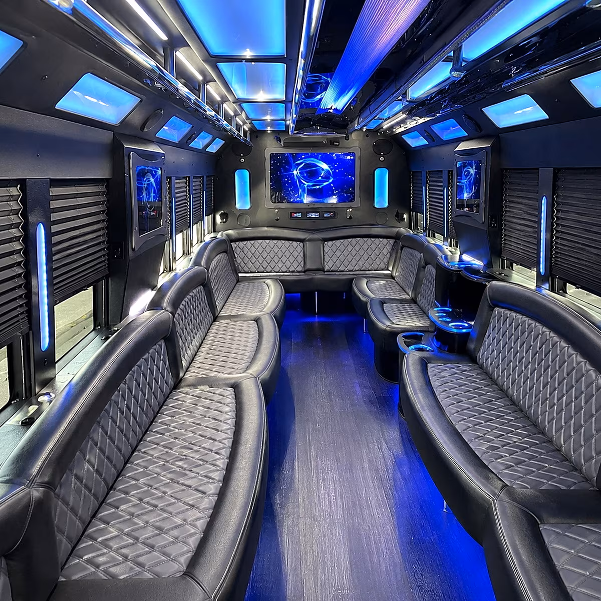 boynton beach 50 passenger party bus interior