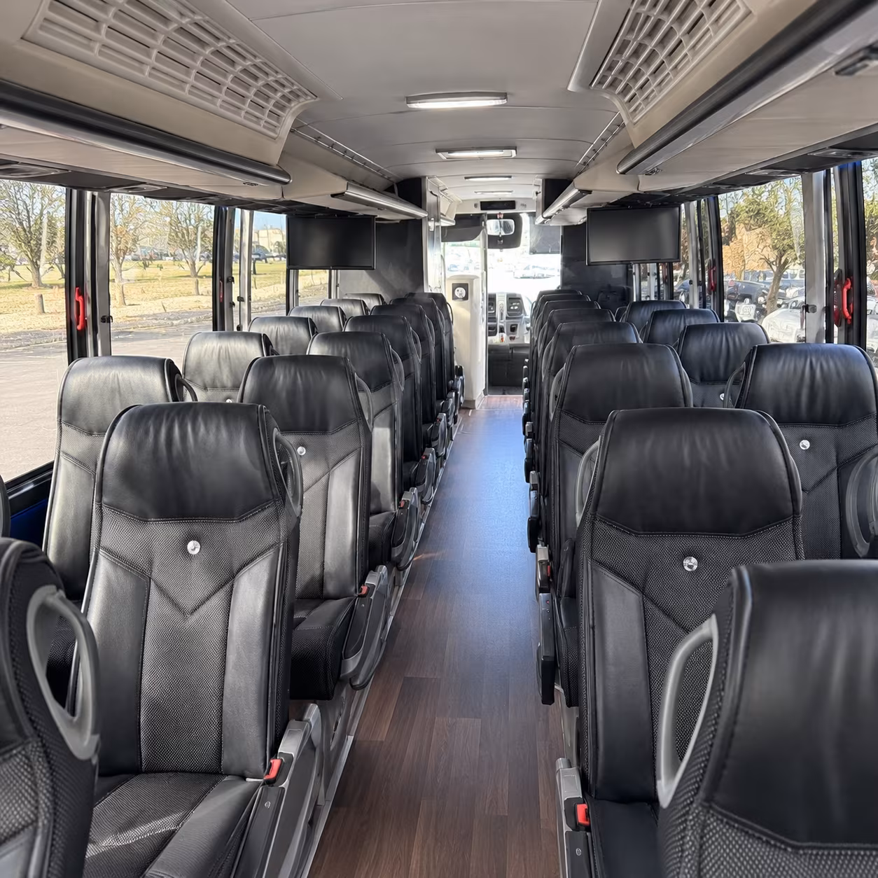 boynton beach 56 passenger charter bus inside