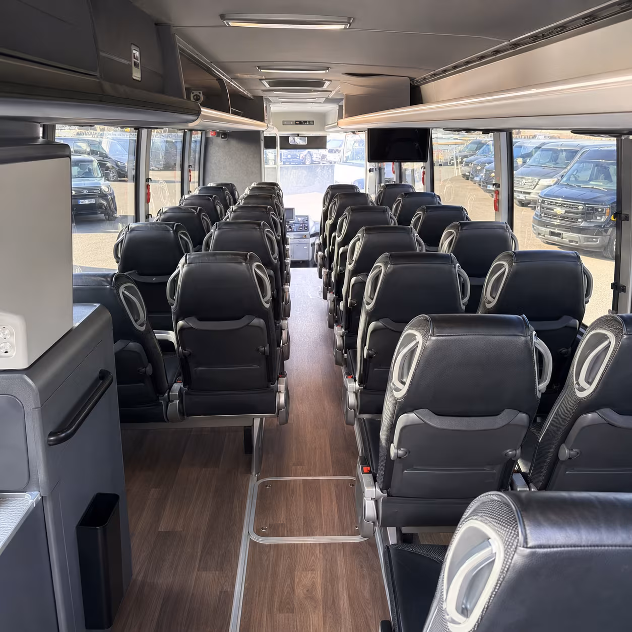 boynton beach 56 passenger charter bus interior