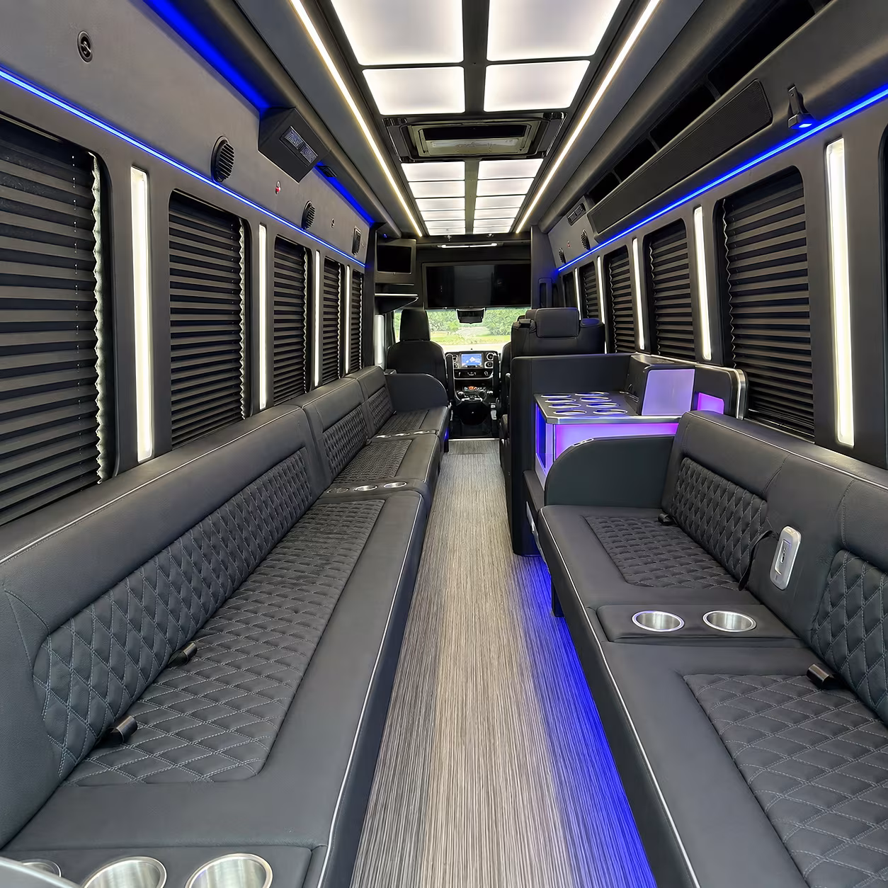 boynton beach party bus rental interior